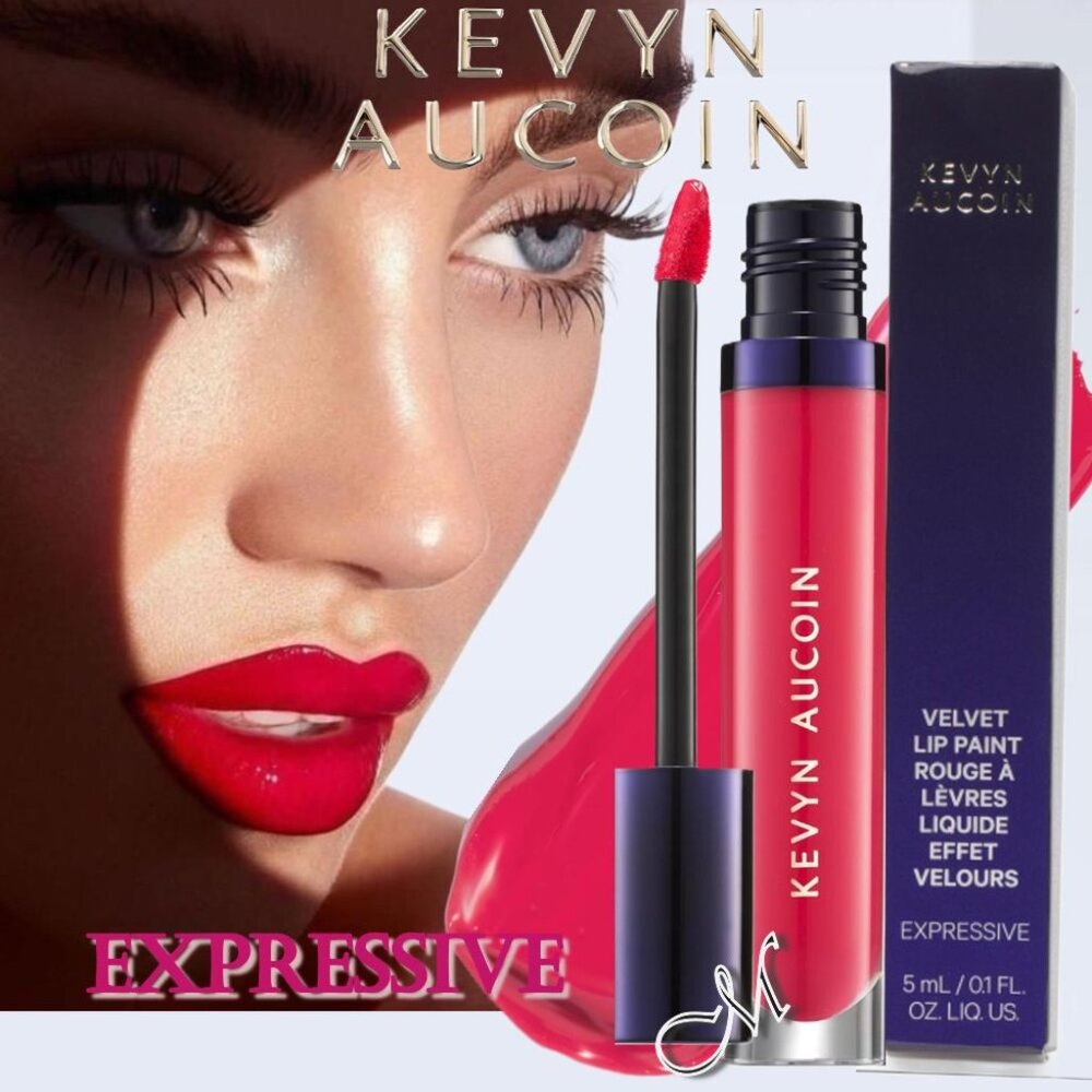 Kevyn Aucoin Velvet Liquid Lip Paint*~EXPRESSIVE (Cherry Apple Red) 5ml NIB